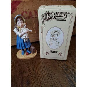 Jan Hagara Porcelain Lisa And The Jumeau Doll Limited 1984 #13869 SIGNED VTG